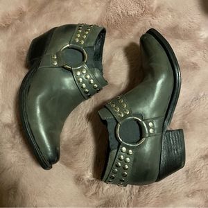 Jeffrey Campbell grey studded booties